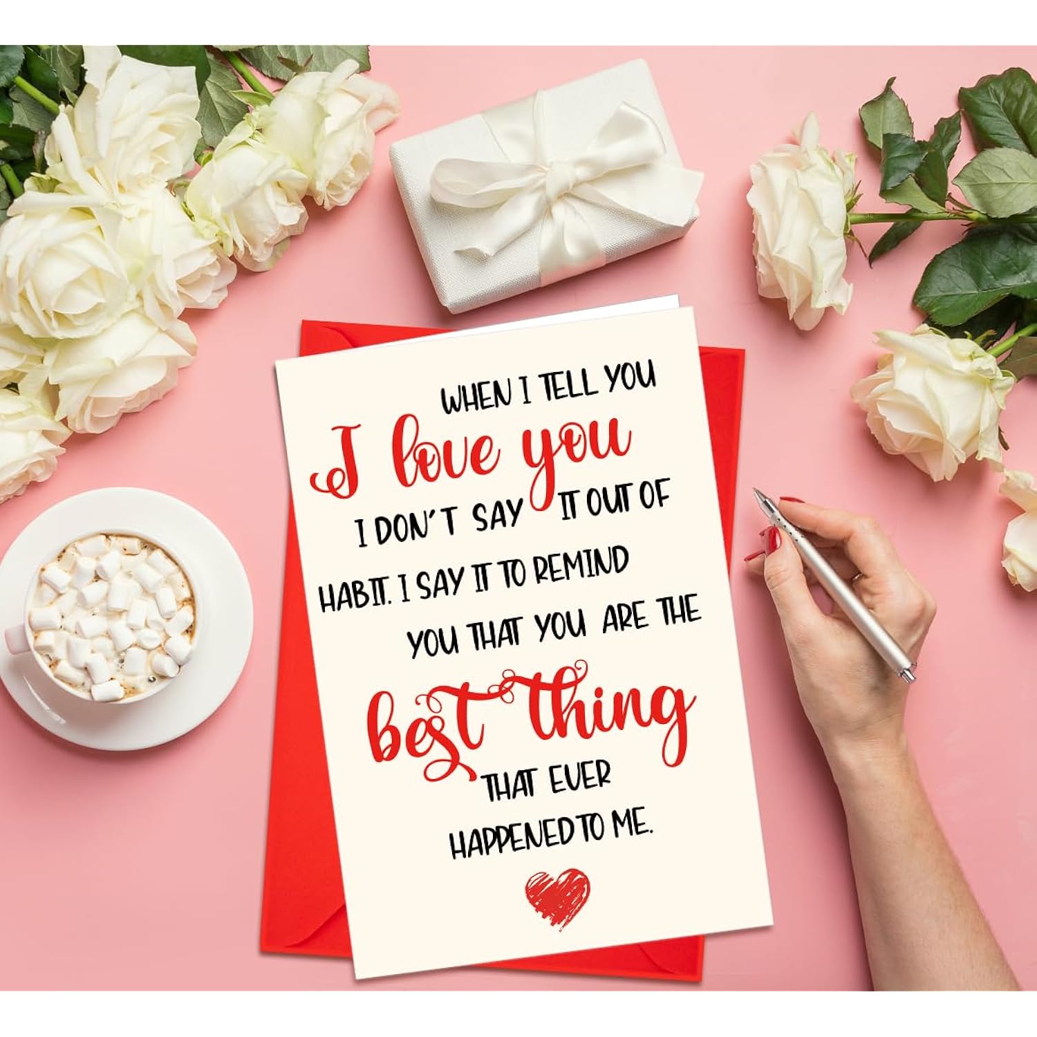 When I Tell You I Love You Valentines Day Card Anniversary Wedding Birthday Gift For Wife Husband Girlfriend Boyfriend Romantic Valentines Card Sweet Birthday Card For Your Significant Other