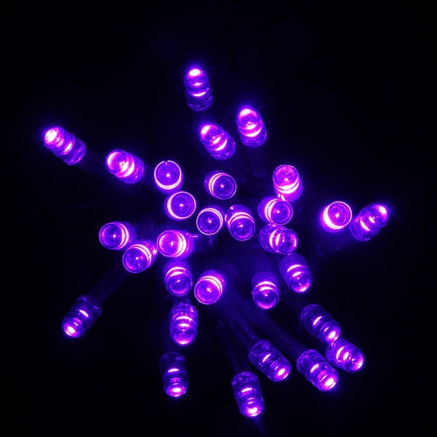 30 Mini Bulb Led Battery Operated Fairy String Lights In Purple For Valentines Day, Romantic Wedding, Home Decoration Ro
