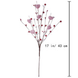 Valentine’S Day Decorations 6 Pack Valentines Day Picks Berry Stems With Pink Hearts For Valentine Decor Anniversary Wedding Decorations (Red/Pink)
