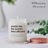 Funny Wedding Officiant Gifts, Unique Women Men Officiant Candle Gift For Wedding Day Christmas