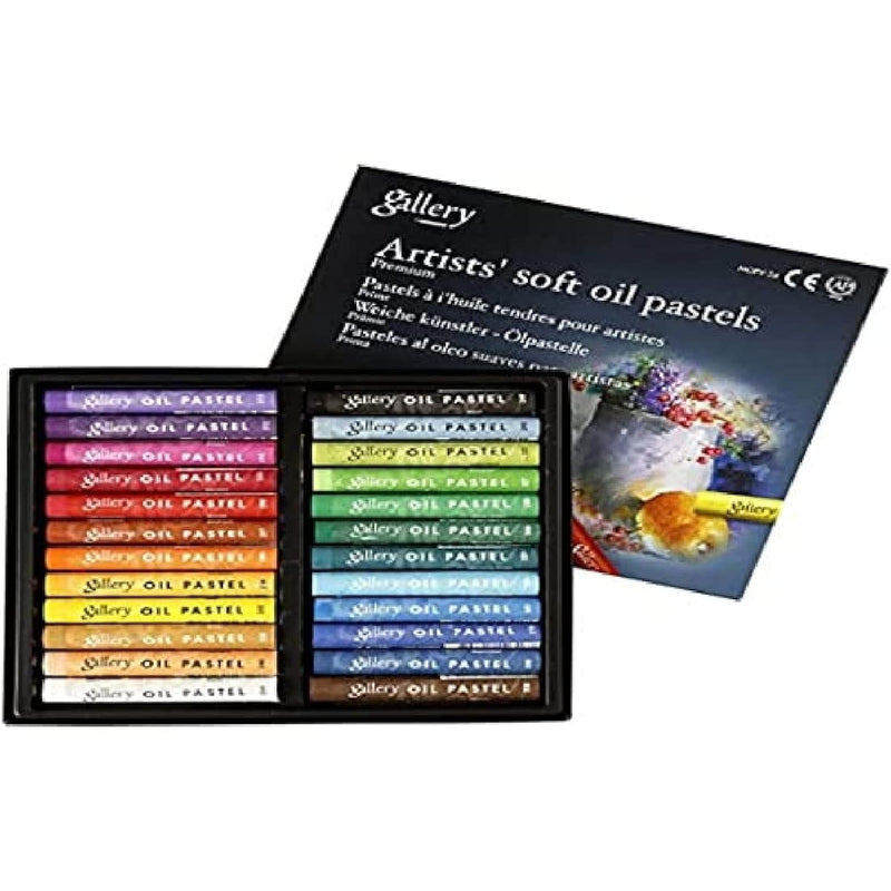 Gallery Soft Oil Pastels Set Of 24 - Assorted Colors