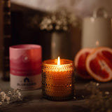 Bluecorn Aromática Scented Candle, Paloma Fragrance With Grapefruit, Pear & Rhubarb, Vegan Coconut Wax Candle, Long Lasting Candle For Home Decor, Gifts For Women & Men, American Made, 11 Oz Jar