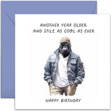Old English Co. Funny Birthday Card For Men - 'Cool As Ever' Gorilla Birthday Card For Him - Humorous Birthday Card For Brother, Son, Dad, Grandad - Birthday Joke Card For Men | Blank Inside Envelope