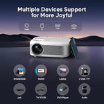 Mini Projector, 1080P HD, Two-Way Bluetooth, Tripod, Portable, 2024 Upgrade