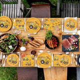 60 Pcs Construction Birthday Party Plates And Napkins Kit, Construction Theme Tableware Set Dump Truck Party Table Decorations Supplies, Disposable 9'' And 7'' Paper Plates, Napkins, Serves 20
