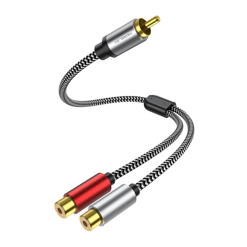 Rca Splitter - Nylon Braided Rca Splitter 1 Male To 2 Female, Rca Y Splitter C