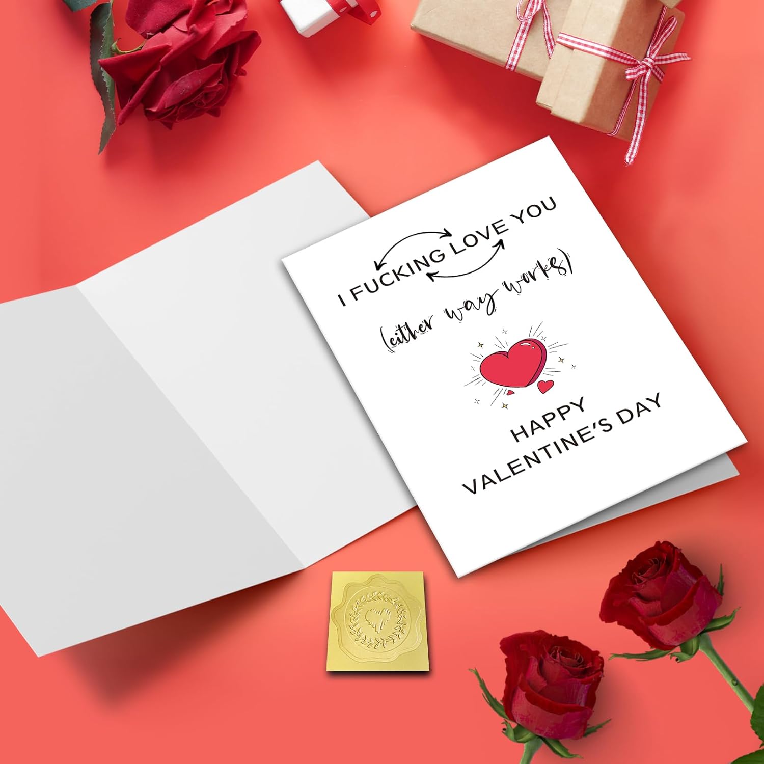 Dirty Valentines Day Card For Wife Or Girlfriend, Naughty Valentine’S Day Card For Her, I Love You Card