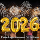 Upgraded, 42In Large 2026 Balloons Numbers, With 8Pcs Star Balloon And Accessories, 3D Premium Aluminum Foil, New Years Eve Balloons Decorations, Perfect For New Years Eve Party Supplies 2026, Gold