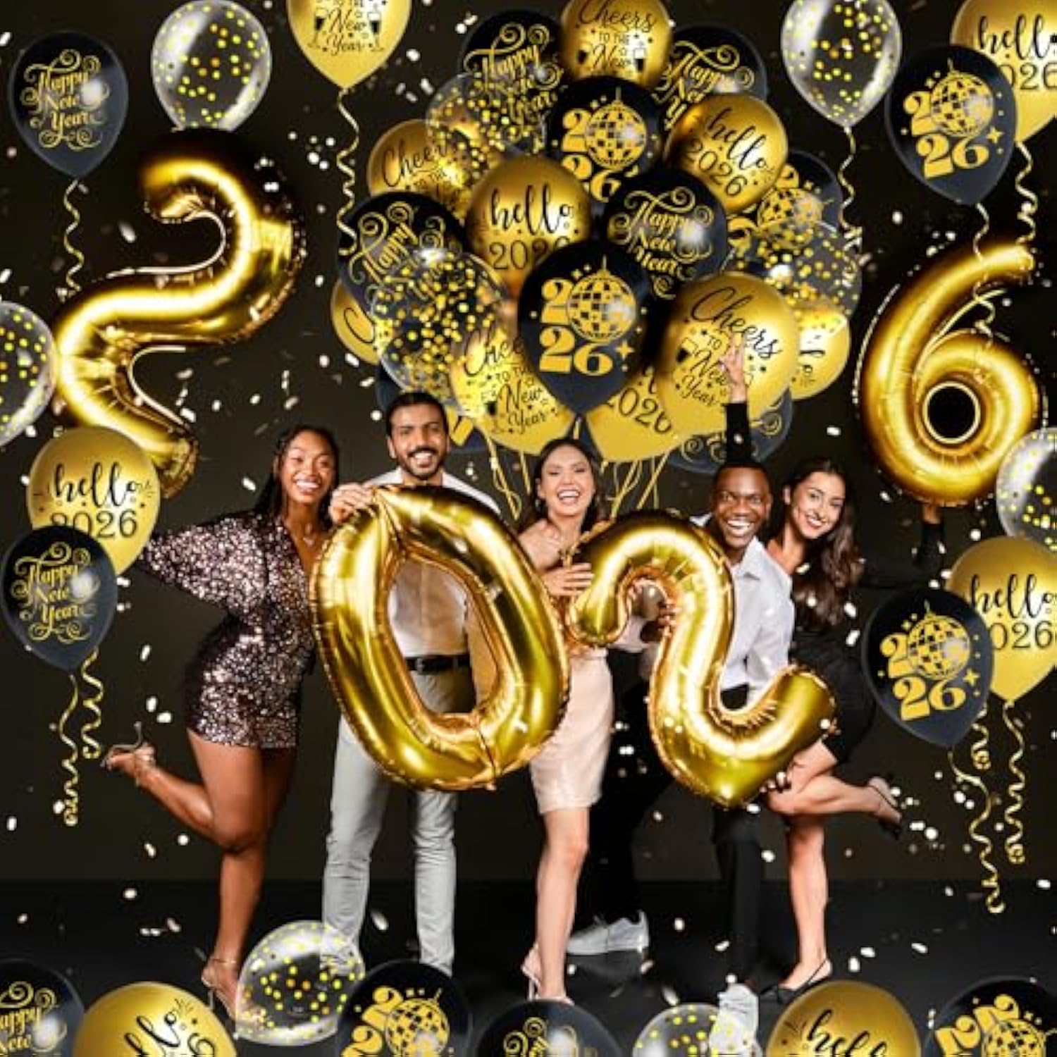 Happy New Year 2026 Banner NYE Party Decorations Supplies