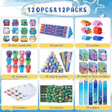 120Pcs Under The Sea Party Favors Ocean Animals Party Stampers Stickers School Stationery Bulk For Kids Sea Shark Birthday Mermaid Party Goodie Bag Stuffer Classroom Gifts Rewards Supplies