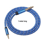 1/4 Inch To 3.5Mm Stereo Audio Cable, 6.35Mm To 3.5Mm Headphone Adapter, 1/4 To 1/8 Male To Male Aux Cord, 3.3Ft (1M) Long, For Guitar, Cellphone, Laptop, Switch, Home Theater Devices