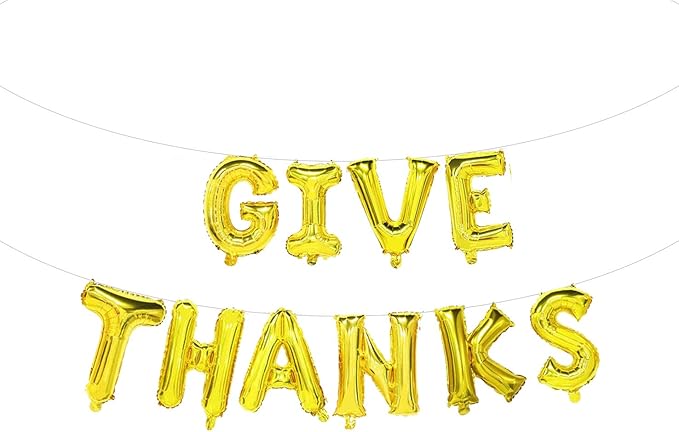 Thanksgiving Give Thanks Balloons Party Supplies Autumn Balloon Decorations