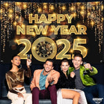 , Happy New Year Banner 2025-72X44 Inch | Happy New Year Decorations 2025 | Happy New Year Backdrop For New Years Eve Party Supplies 2025, Nye Decorations 2025 | New Years Decorations 2025