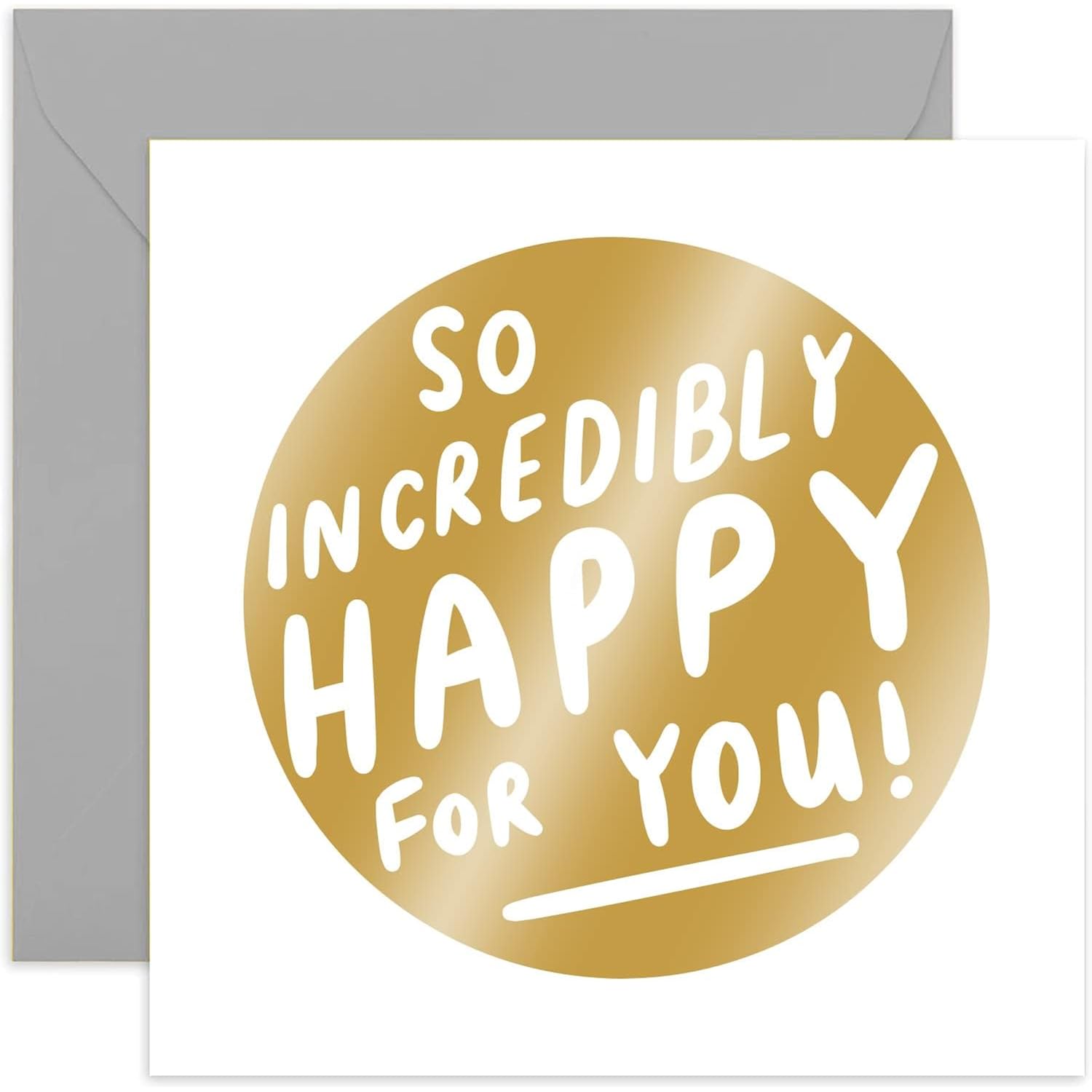 Old English Co. So Incredibly Happy For You Card For Them -Baby Pregnancy Expecting Card For Mummy Daddy To Be -Engagement Celebration For Couple - New Job Congratulations | Blank Inside With Envelope