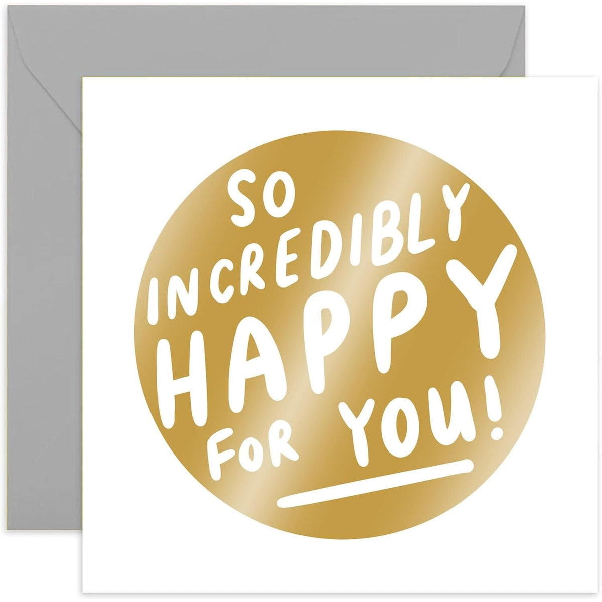 Old English Co. So Incredibly Happy For You Card For Them -Baby Pregnancy Expecting Card For Mummy Daddy To Be -Engagement Celebration For Couple - New Job Congratulations | Blank Inside With Envelope