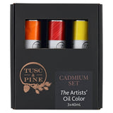 Artist Oil Paint - 40 Ml Set Of 3 - Cadmium Colors - Non-Yellowing, Maximum Pigment Load, Small Batch Milled Oil Paints Developed For Professional Artists
