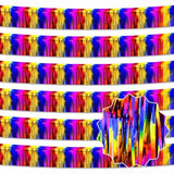 6 Pack 10 Ft Rainbow Foil Fringe Garland Metallic Streamers Tinsel Banner Wall Hanging Garland Backdrop For Parade Floats, Halloween, Christmas, Thanksgiving, New Year Party Decorations