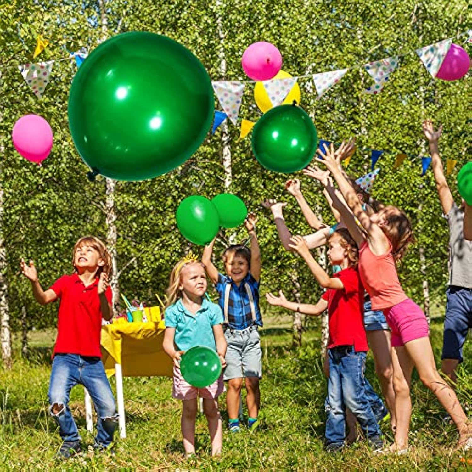 100 Pieces Latex Balloons Different Sizes 18/12/10/5 Inch Party Balloo