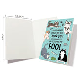 Cat Mom Birthday Card, Funny Mother'S Day Card For Cat Mom, Cute Mother'S Day Cards From Cats, Thank You For Feeding Me And Scooping My Poo