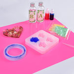 Silicone Mat, 15.7"X 11.8" Silicone Craft Mat For Playdough A3 Large Nonstick Resin Molds Sheets For Epoxy Resin Jewelry Casting