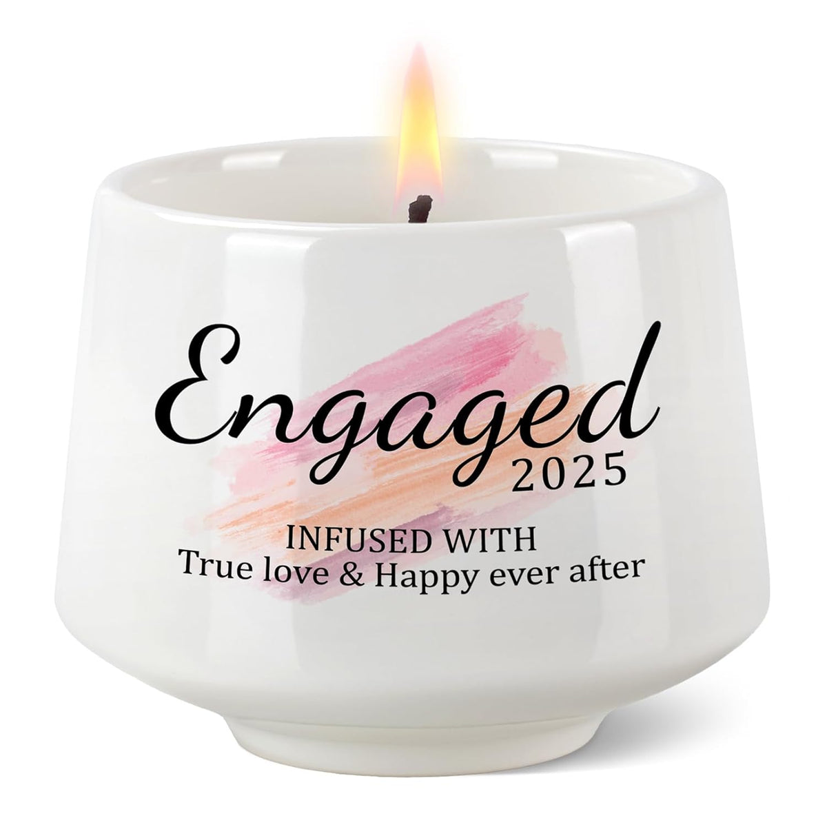Engagement Gifts - Newly Engaged Couples' Gift, 'Engaged 2025' Candle Bridal Shower Gifts - 6 Oz Lavender Scented