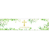 36 Pack Of Greenery Style God Bless Water Bottle Label Stickers For Religious Party, Baptism, Confirmation, Christening, First Communion, Birthday Party Wedding Baby Shower Decoration