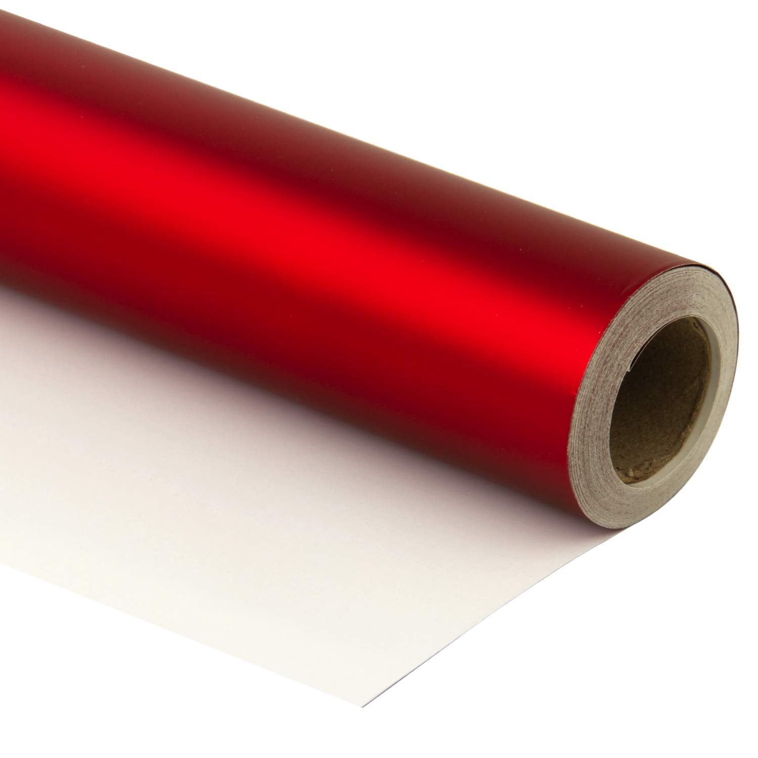 Red Valentine'S Wrapping Paper Roll - 81.5 Sq Ft Matte Metallic Red Foil Gift Wrap Jumbo Rolls For Wedding, Birthday, Shower, Congrats, Holiday, Christmas - 30 Inches X 32.8 Feet