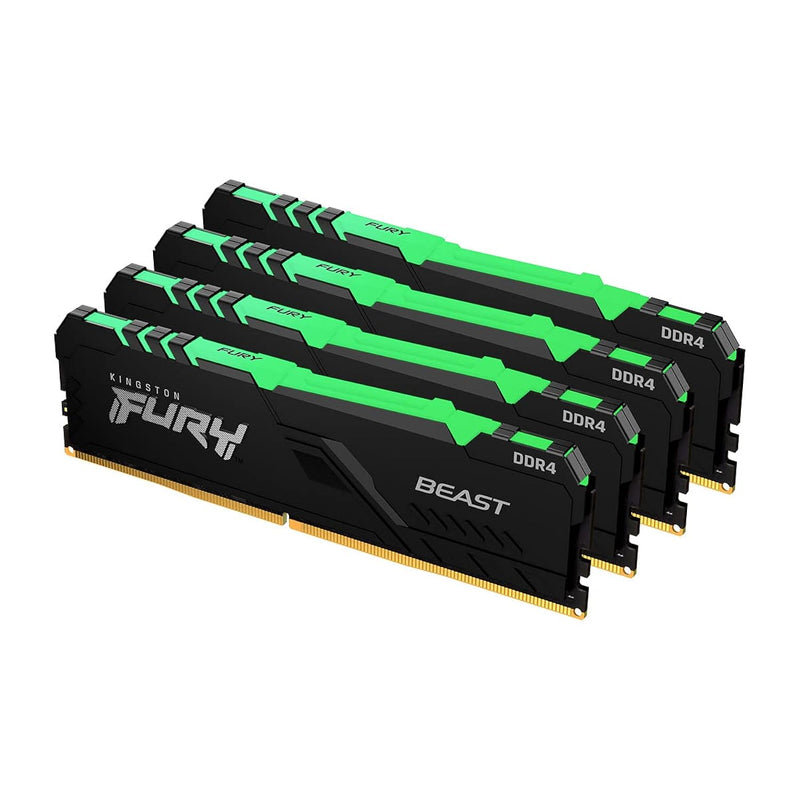 Beast Rgb 64Gb (4X16Gb) 3600Mhz Ddr4 Cl18 Desktop Memory Kit Of 4 Kf436C18Bbak