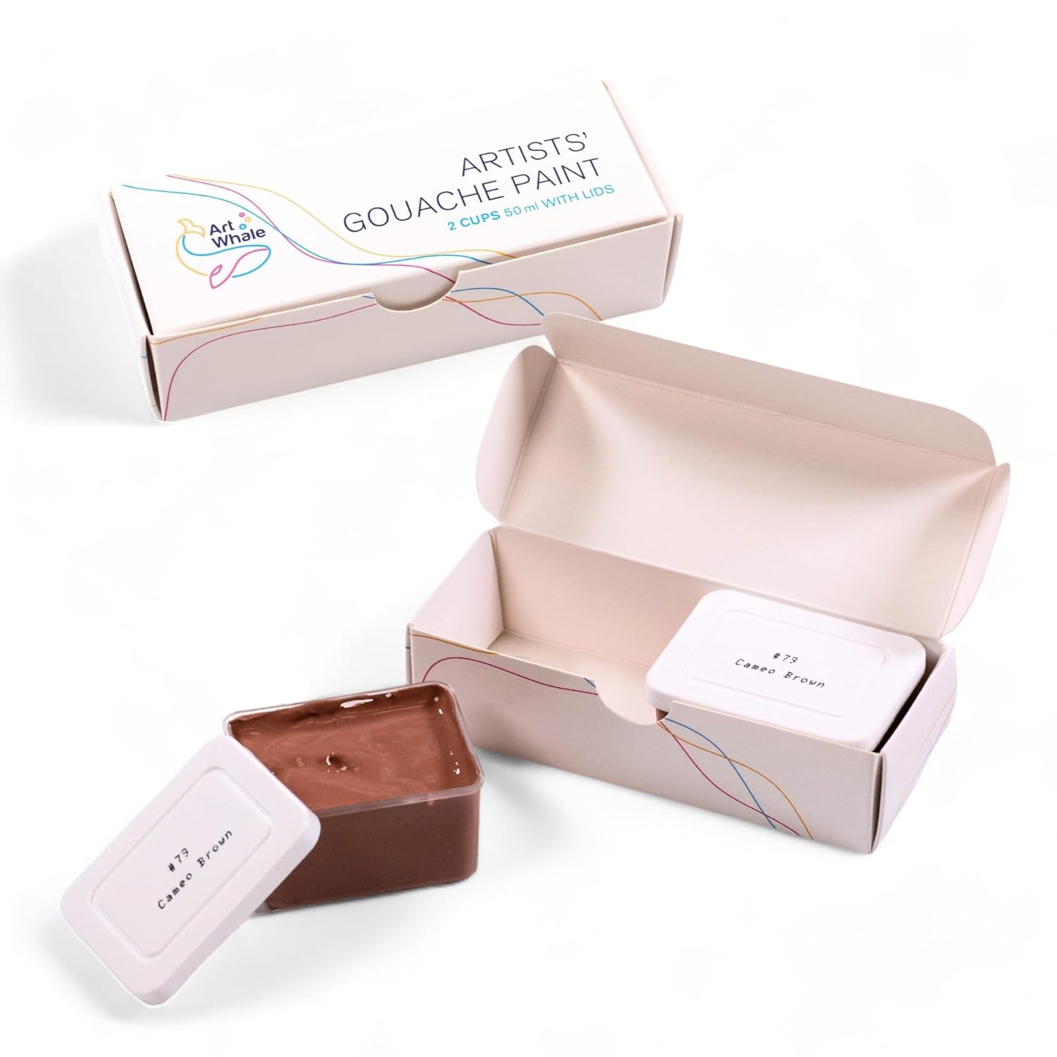 Gouache Cameo Brown Refills (50Ml/1.7Oz)|Intense Pigments, Easy Color Refill (2 Pcs.)