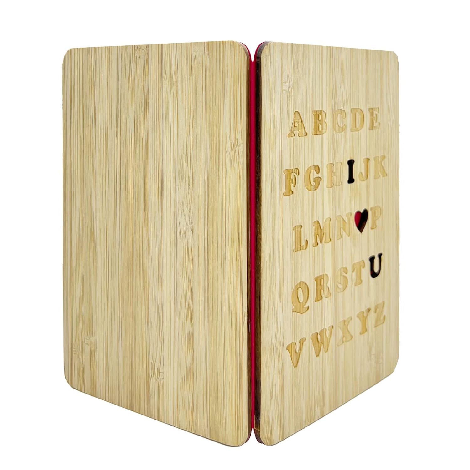 I Love You Letter Wooden Card,Funny Alphabet Love Card For Him Her,Anniversary,Birthday