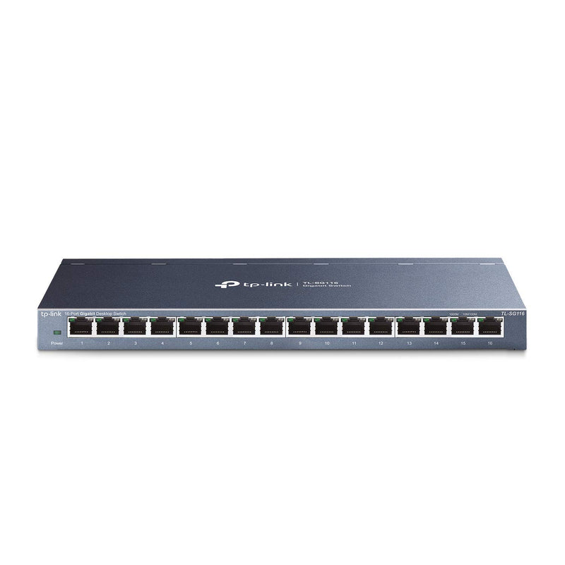 TP-Link 16 Port Gigabit Ethernet Network Switch | Desktop/ Wall-Mount | Lifeti