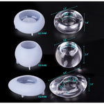Tealight Candle Holder Resin Molds Silicone,3Pcs Tea Light Candle Holder Molds For Resin,Plaster,Cement Concrete,Epoxy Molds For Diy Home Décor,Great For Beginners