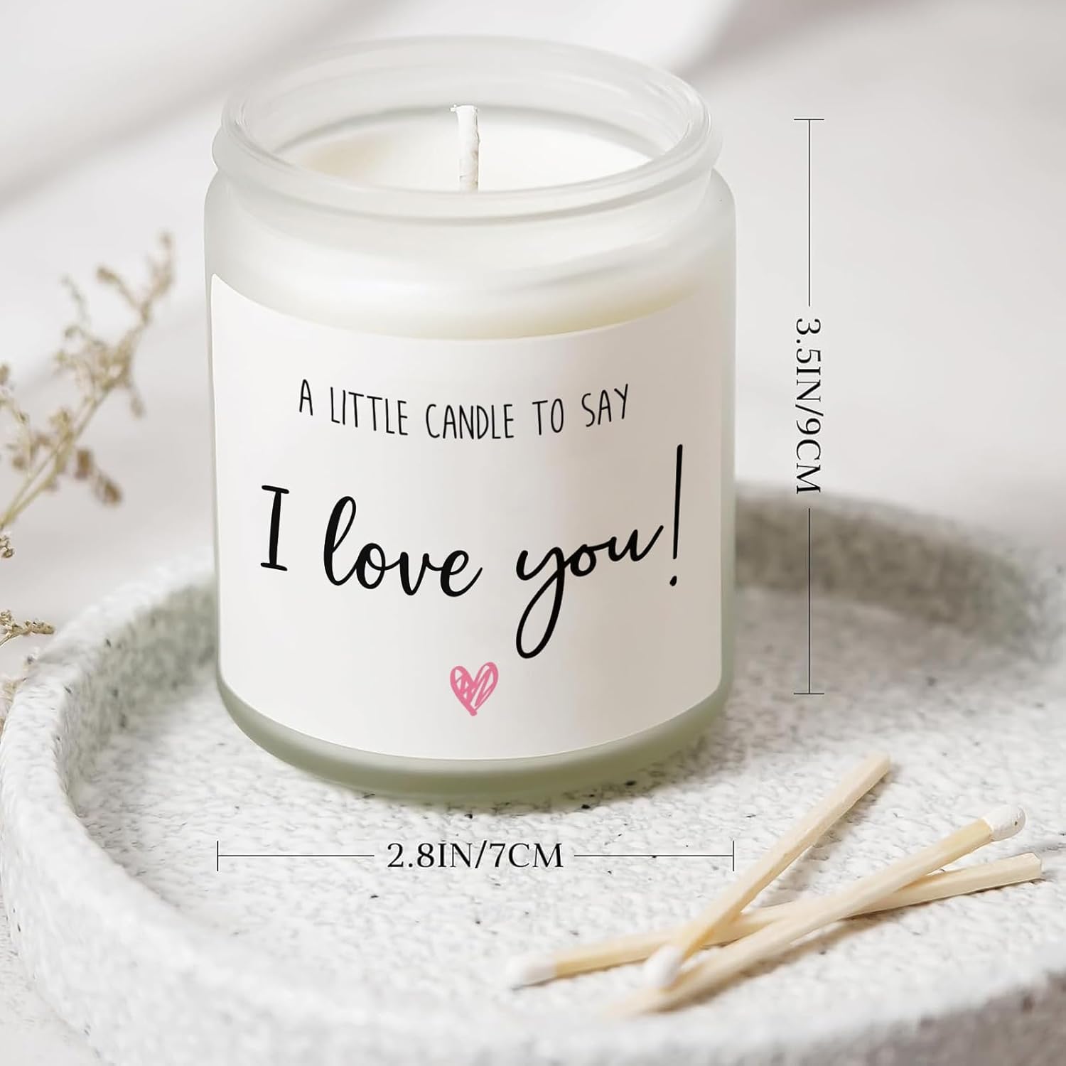I Love You Candle Anniversary Birthday Gifts For Her Him Girlfriend Boyfriend Bf,A Little Candle To Say I Love You, Cute Gifts For Her, Him, Girlfriend, Boyfriend, Wife, Husband