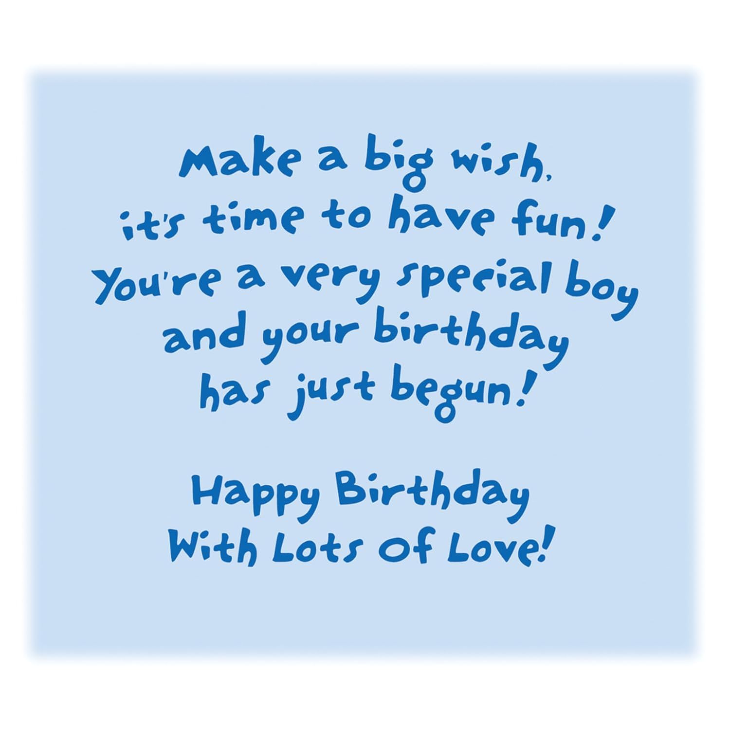 Great-Grandson Birthday Card - Large Card Opens To 10" X 7.75" - Made In Chicago - Premium Envelope Included & Shipped In Extra Sturdy Mailer 95816