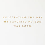 Hallmark Signature Birthday Card for Women (Favorite Person)