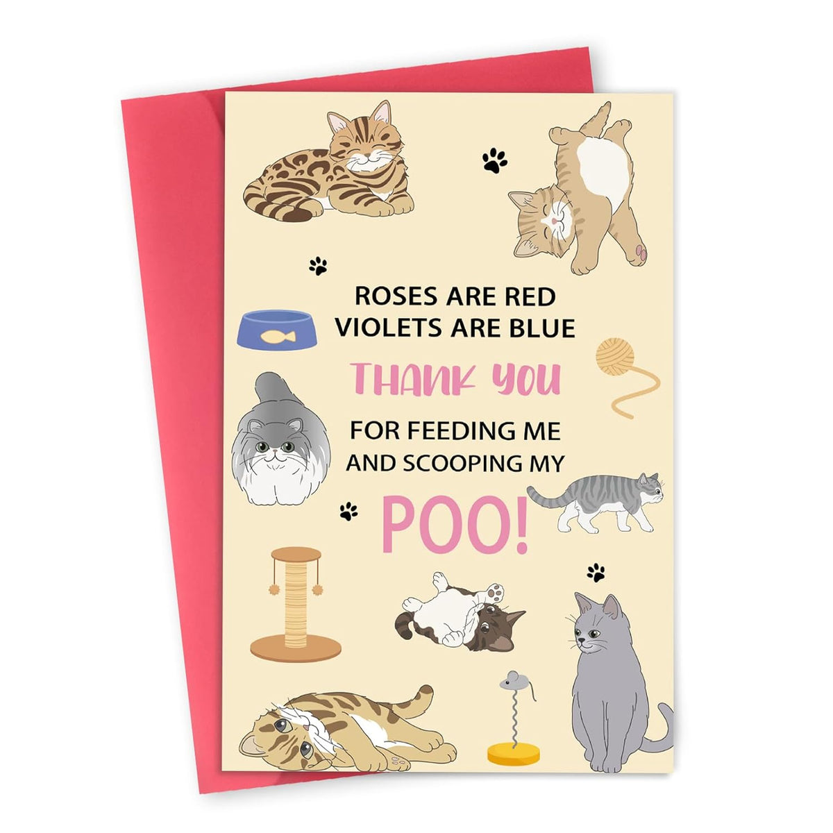 Mother'S Day Card For Cat Mom,Cute Cat Mother Day Card Gifts For Women,Cat Mom Cards From The Pet,Funny Mothers Day Gift
