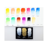 Yasutomo Niji Aquarelle Watercolor Set, 15 Colors