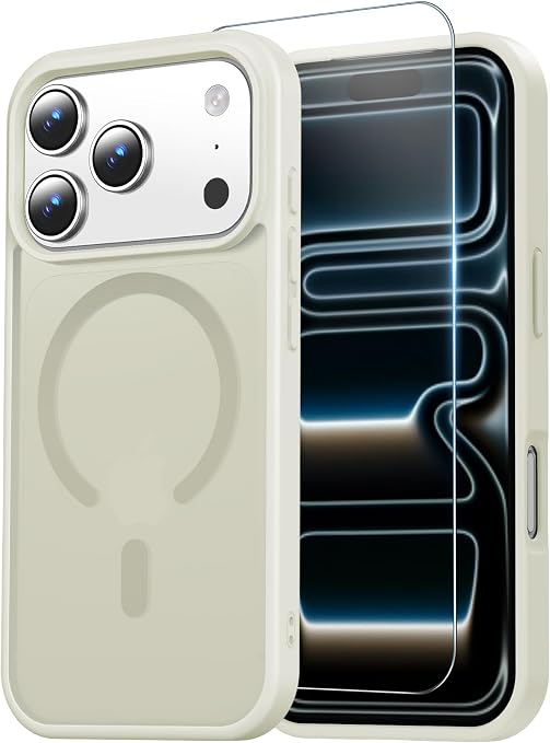 Antique White Case for iPhone 18 Pro and iPhone 17 Pro Protective Cover