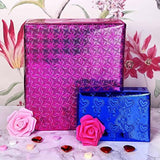 3 Rolls Iridescent Holographic Wrap – Glossy Gift Paper, 3 Designs, 44cm x 5.2m