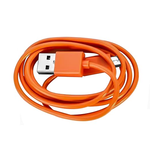 Replacement Charging Cable 3.3FT Fast Power Cord for Ring Video Doorbell 2 3 3 Plus 4 Pro Plus Camera Battery Orange