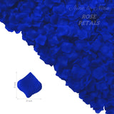Pack Of 1000 Rose Petals, Artificial Flowers For Decoration Wedding Party(Royal Blue)