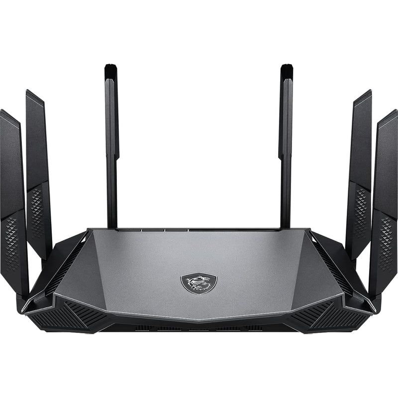 MSI Radix AX6600 WiFi 6 Tri-Band Gaming Router, AI QoS, 1.8GHz Quad-Core Proce