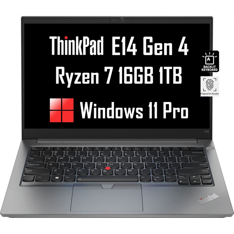 Latest Lenovo Thinkpad E14 Gen 4 14" Fhd (Amd Ryzen 7 5825U, 16Gb Ram, 1Tb Ssd