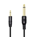 1/8" To 1/4" Ts Cable, Gold Plated 3.5Mm Mono Male To 6.35Mm Mono Male Audio Cable For Amplifier, Speaker,Guitar(2M/6.56Ft)