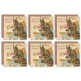 Christmas Cards X6 Krampus Anti Santa Funny Kids Set Xmas Cards
