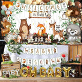 Woodland Animals Baby Shower Decoration Pack Forest Animal Neutral Gen