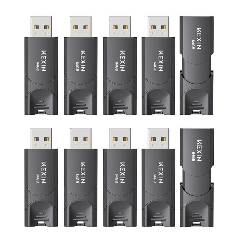 64Gb Flash Drive 10 Pack Thumb Drive Usb Flash Drive Zip Drive Usb 2.0 Memory