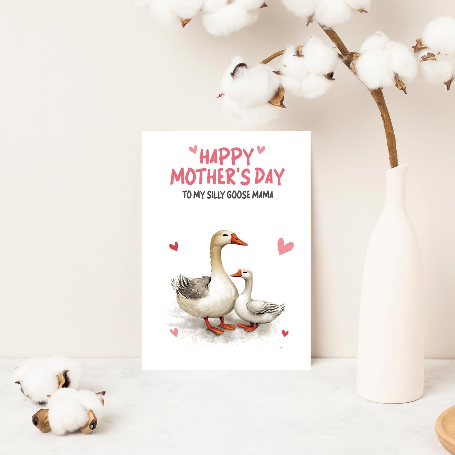 Funny Goose Mother'S Day Cards For Mom Stepmom Grandma Her, Humorous Happy Mothers Day Cards From Son Daughter Kids, Ideal Gift For Mother Grandmather Stepmother