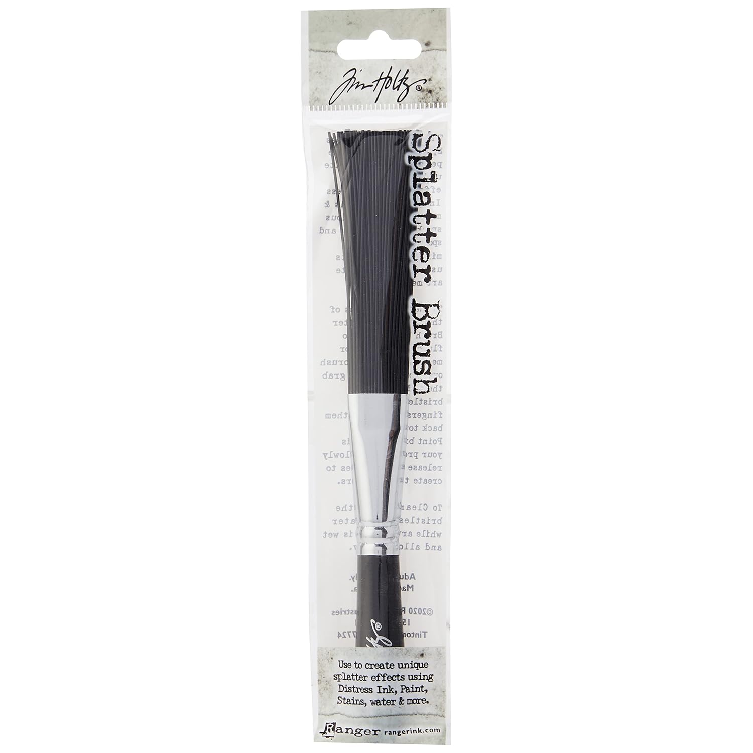 Ranger Tim Holtz Distress Splatter Brush, Black