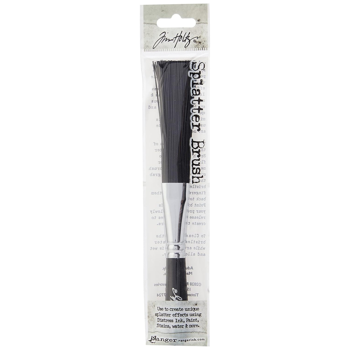 Ranger Tim Holtz Distress Splatter Brush, Black